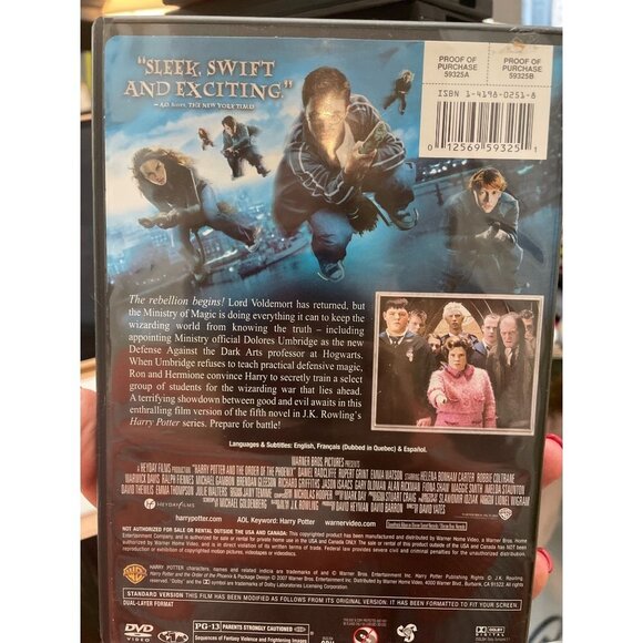 Harry Potter and the Order of the Phoenix DVD Movie Daniel Radcliffe Emma Watson - Picture 2 of 2